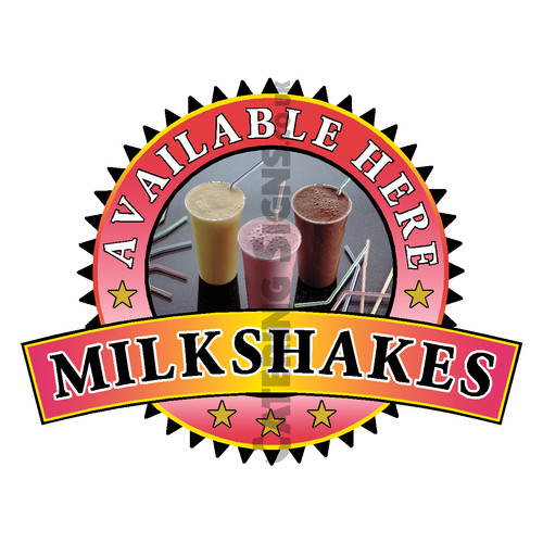 Adesivo milkshake venduto qui - milkshake,