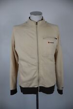 DAINESE FELPA ZIP JACKET UOMO Tg S SPORT MAN SWEATSHIRT CASUAL COTONE PELLE