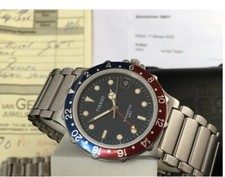 Ghiera per Tissot Navigator Gmt Pepsi Bezel Inserto Vintage Grazie Originale