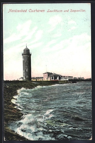 Cuxhaven faro padiglione - cuxhaven,,
