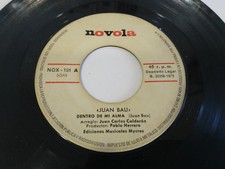Juan Bau Dentro de Mio Anima - Sigue Tu Camino 1973 Novola Single 7 " vinilo
