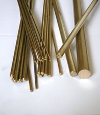 3 barre/asta tonde in ottone
