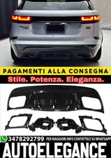 🔥DIFFUSORE ADATTO PER RANGE ROVER VELAR SUV L560 2017+ TERMINALI(NERO LUCIDO)🔥