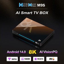 H96 Max M9S Android 14 TV Box RK3576 8G 128G WiFi6 1000M 8K AV1 H.265 HDR TV Box