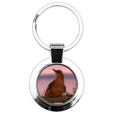 Twin Peaks Bird Metal Keyring