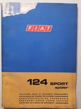 FIAT 124 SPORT SPIDER Catalogo Ricambi Carrozzeria Originale 1972