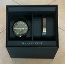 Set Armani Exchange Orologio e Bracciale neri