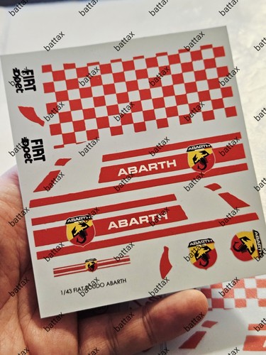 Decals x fiat scudo - 1/43,