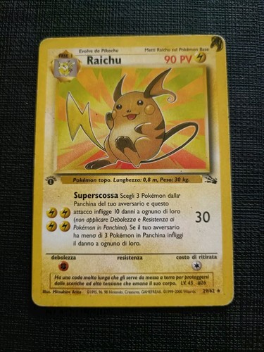 Pokémon raichu 29 62 - -,