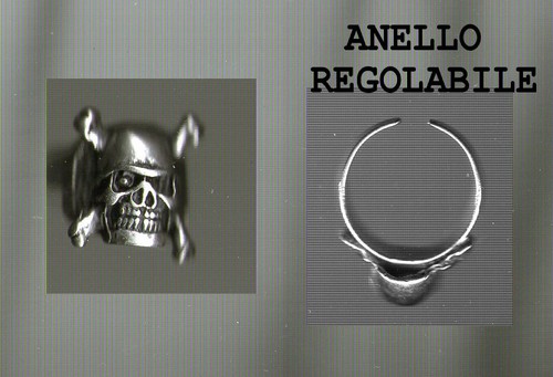 Anello teschio skull - anello,