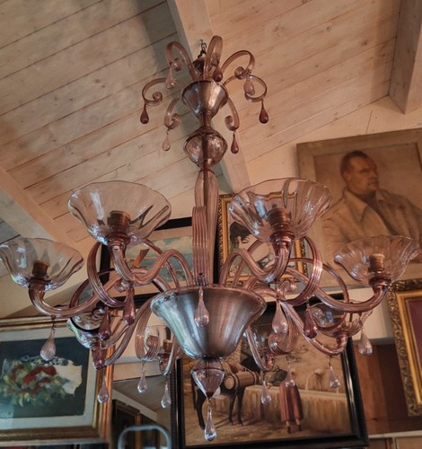 Antico lampadario murano - antico, in
