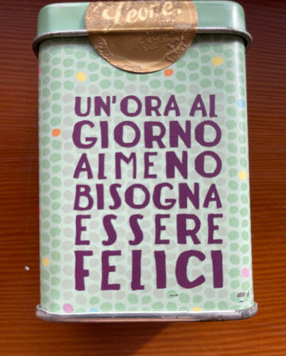 Scatola latta pastiglie - di,