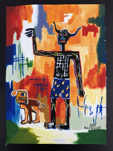 Jean michel basquiat - quadro, su
