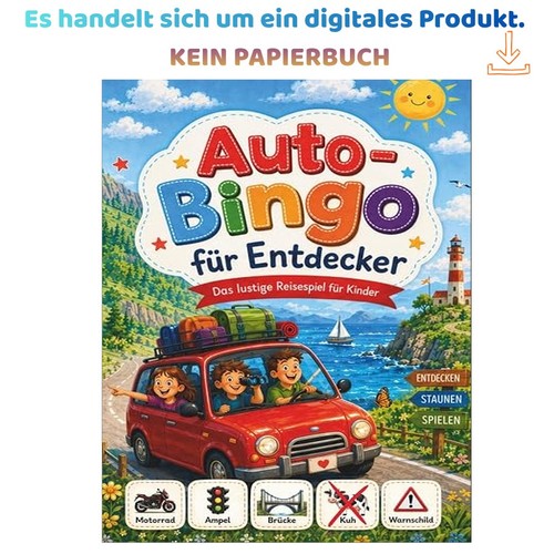 Auto bingo für entdecker - auto-bingo, das