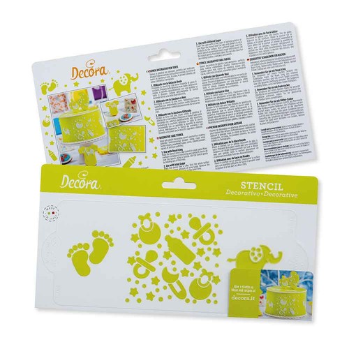 Stencil per torte baby 10x25 - per,