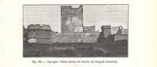 Stampa antica CAROVIGNO veduta
