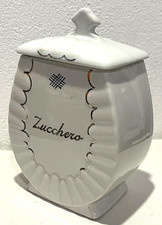 VASETTO in CERAMICA SMALTATA BIANCA porta SALE FINO - Società Ceramica Italiana