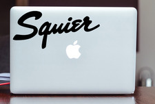 Decalcomania logo Squier - adesivo chitarra - decalcomania musica - decalcomania vinile - decalcomania nastro