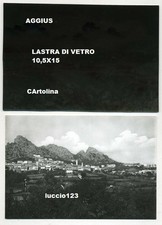 AGGIUS - GALLURA NORD EST - NEGATIVA IN LASTRA DI VETRO CON CARTOLINA