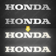 2 Adesivi HONDA 15 cm BIANCO