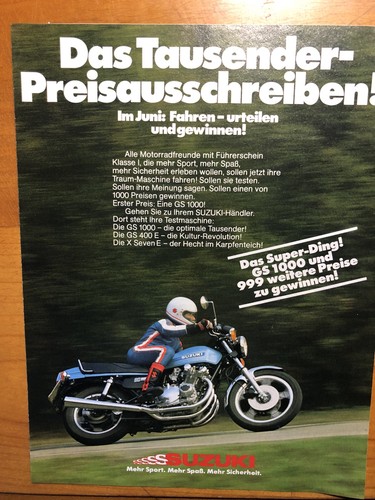 Suzuki 1000 volantino - gs,