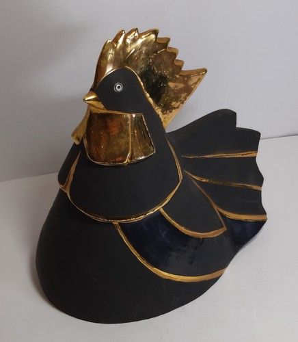 Scultura ceramica gallo design - scultura,