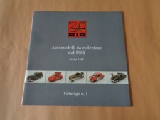 RIO CATALOGO MACCHININE COLLEZIONE DAL 1962 N° 1 OTTIME CONDIZIONI