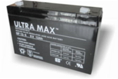 Batteria ultramax 12ah - 6v, peg