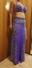 VESTITO DANZA ORIENTALE VIOLA BELLY DANCE DANZA DEL VENTRE
