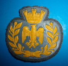 AERONAUTICA MILITARE fregio gomma su panno x bustina o basco - Medio a