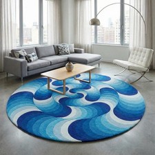 Tappeto rotondo in lana -