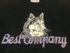 Felpa Best Company Lupo Taglia L Wolf Sweatshirt Paninaro Olmes Carretti