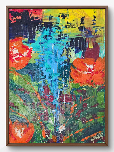 Quadro astratto acrilico