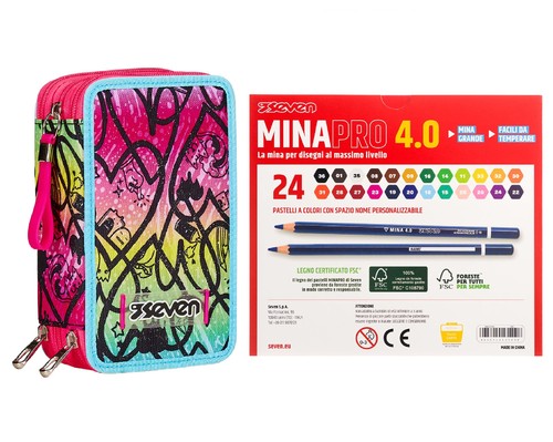 Seven astuccio scuola bambina - seven,
