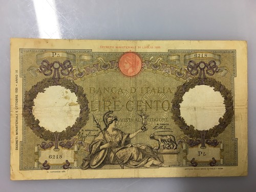 100 lire azzolini aquila - 100,