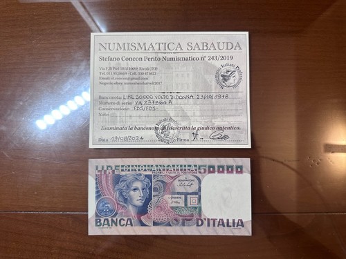Banconota lire 50000 - 50000, volto