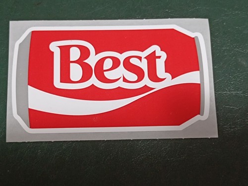 Adesivo best coca cola 9x5 - adesivo, 9x5,5