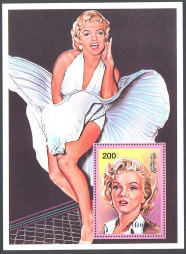 Mongolia 1996 mnh marilyn - ms,