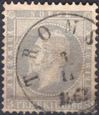 NORVEGIA, 1860, YV # 3, USATO