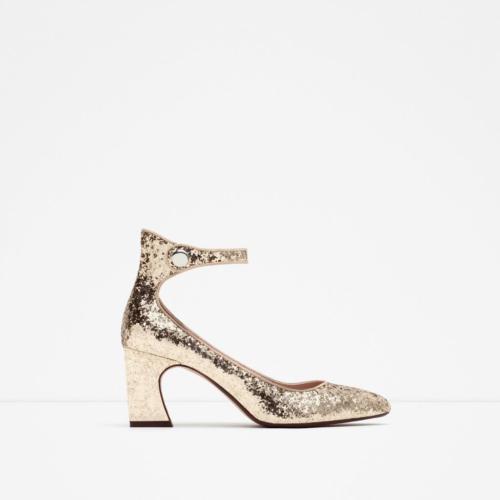 Scarpe tacco alto zara glitter - scarpe,