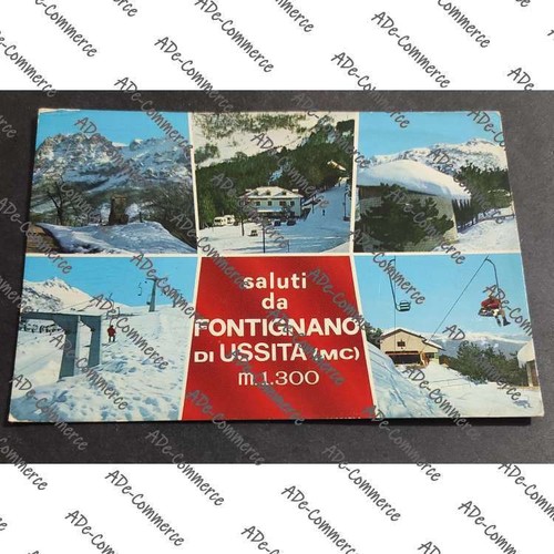 Cartolina fontignano ussita - fontignano,
