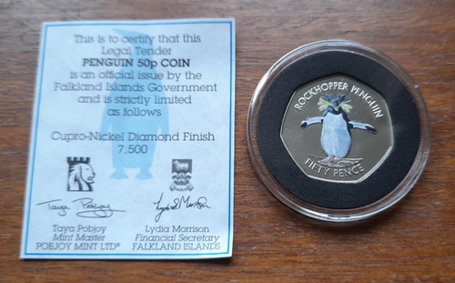 Falkland 2017 pinguino 50p - falkland,