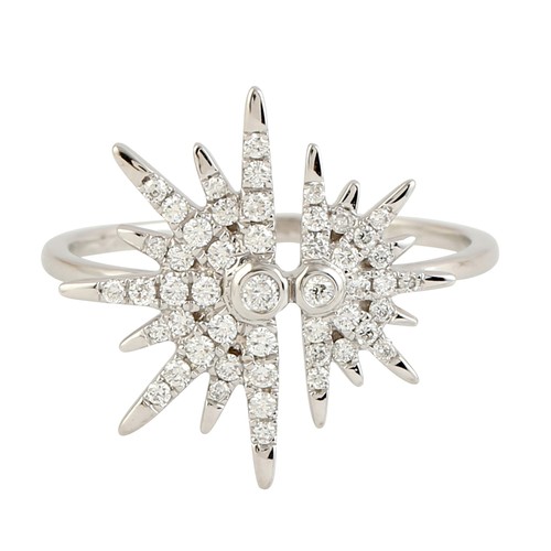 Anello oro bianco - anello,