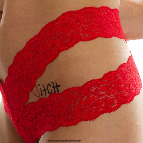 Bitch hot tattoo - bitch/hot,
