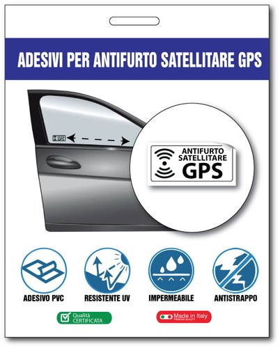 100 adesivi antifurto - adesivi,