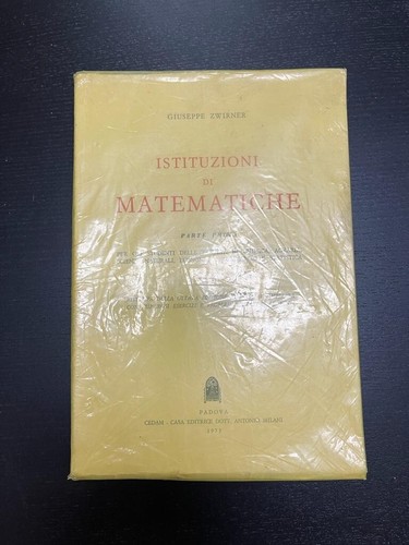 Istituzioni matematiche - istituzioni, di