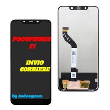 DISPLAY LCD+ TOUCH SCREEN XIAOMI per POCOPHONE F1 NERO VETRO SCHERMO M1805E10A
