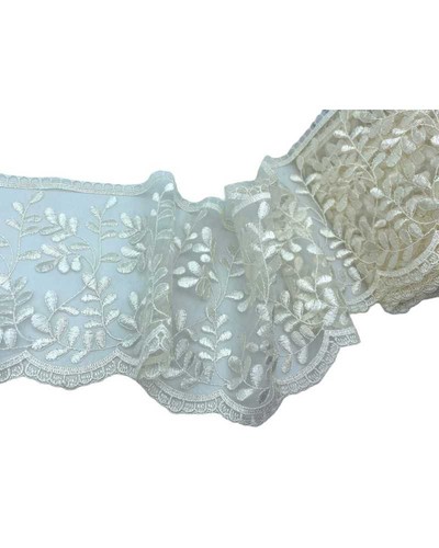 Passamaneria panna tulle pizzo - passamaneria,