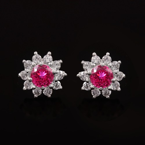 Orecchini rosa zaffiro - orecchini,