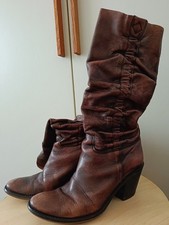 Stivali Marroni Pelle N. 36